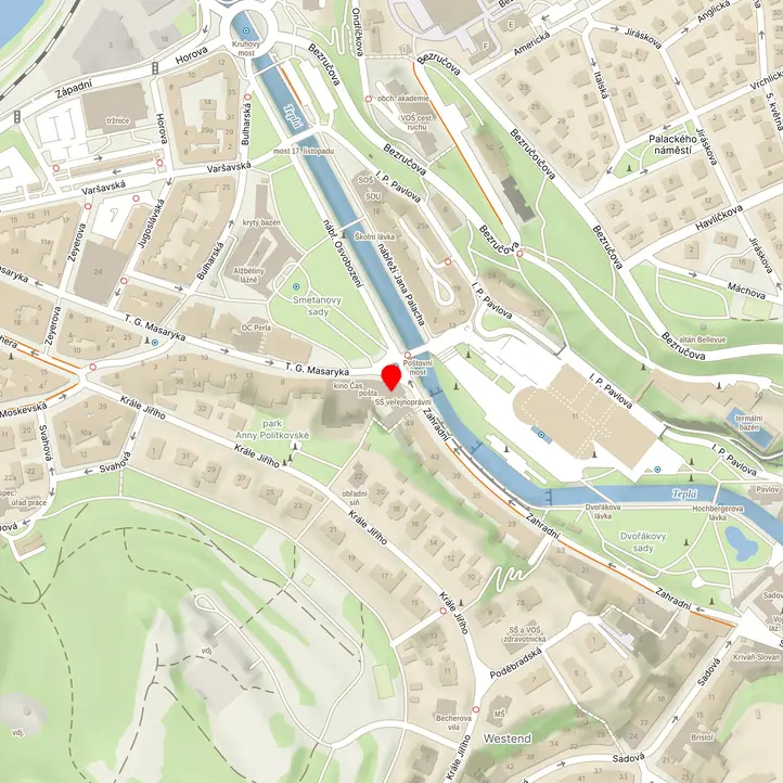 Mapa školy z Mapy.cz
