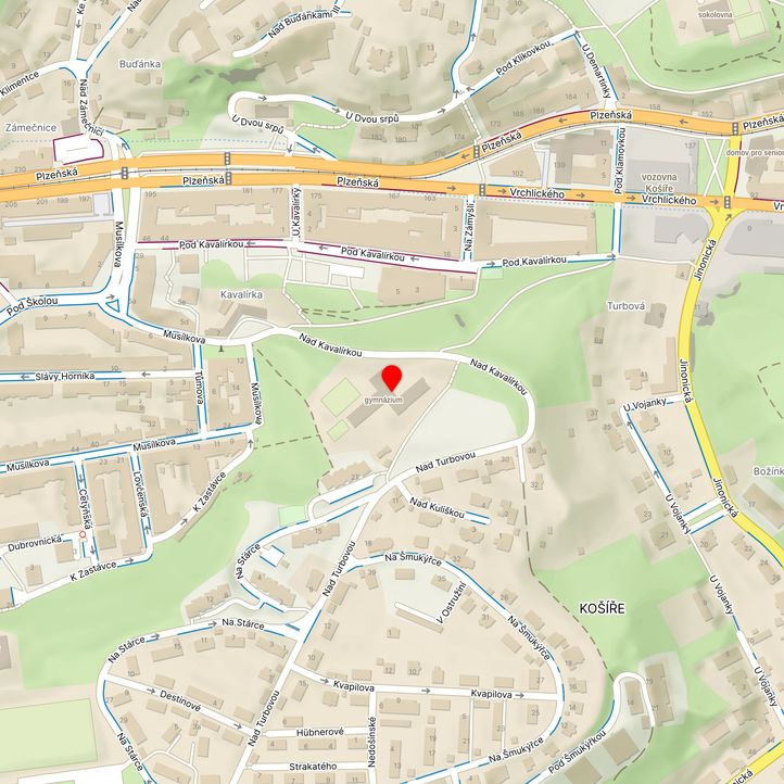 Mapa školy z Mapy.cz