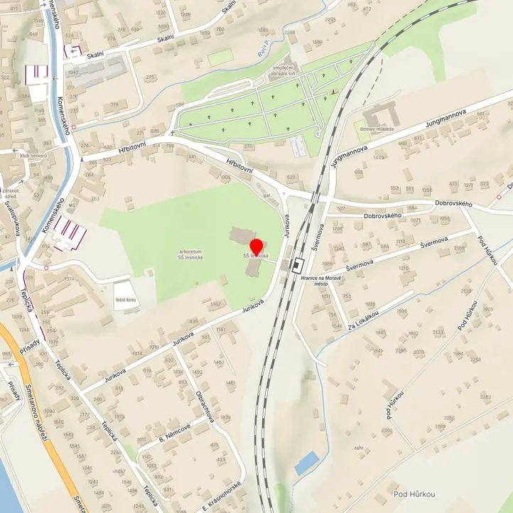Mapa školy z Mapy.cz