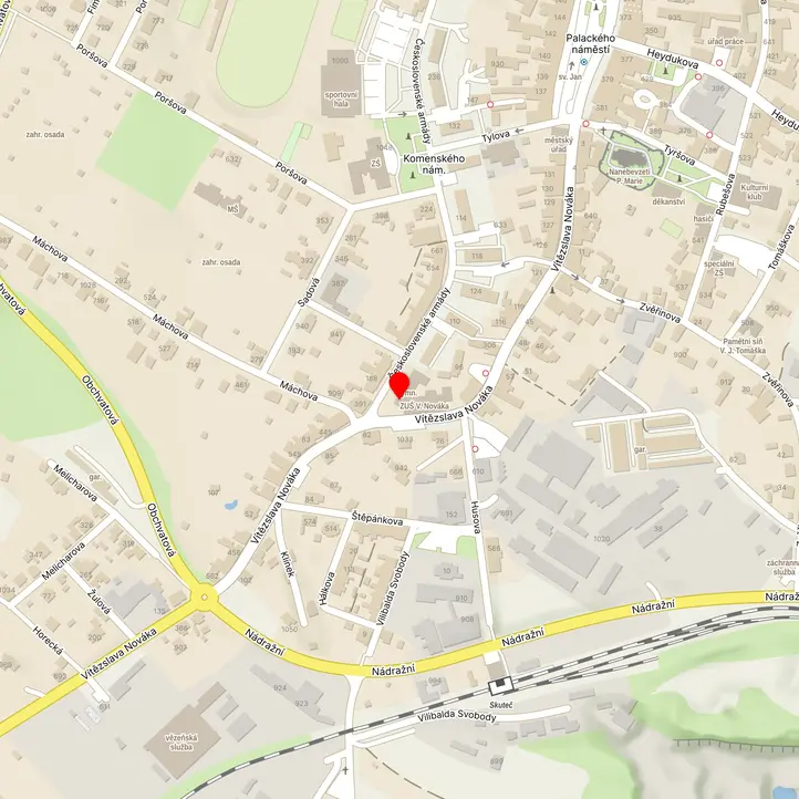 Mapa školy z Mapy.cz