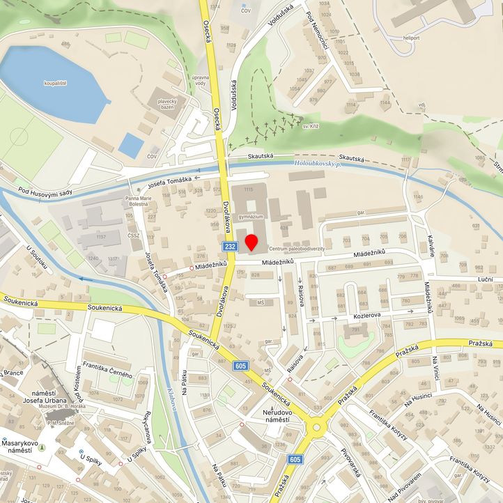 Mapa školy z Mapy.cz