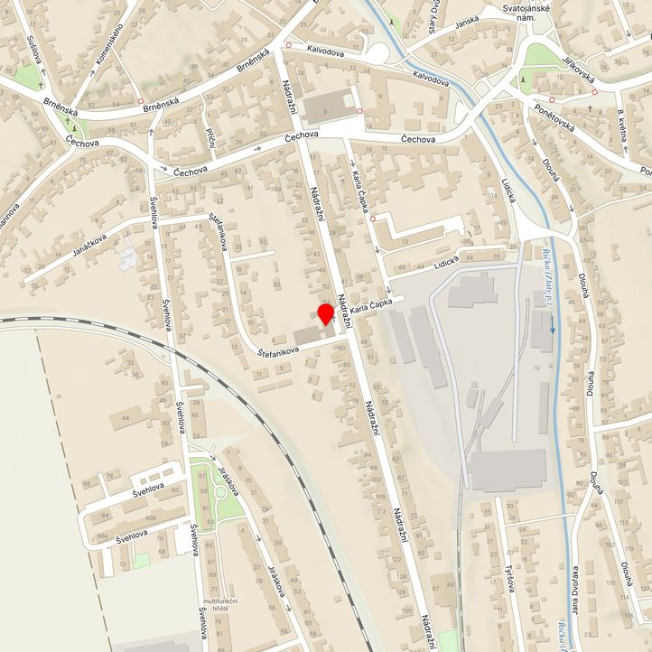 Mapa školy z Mapy.cz
