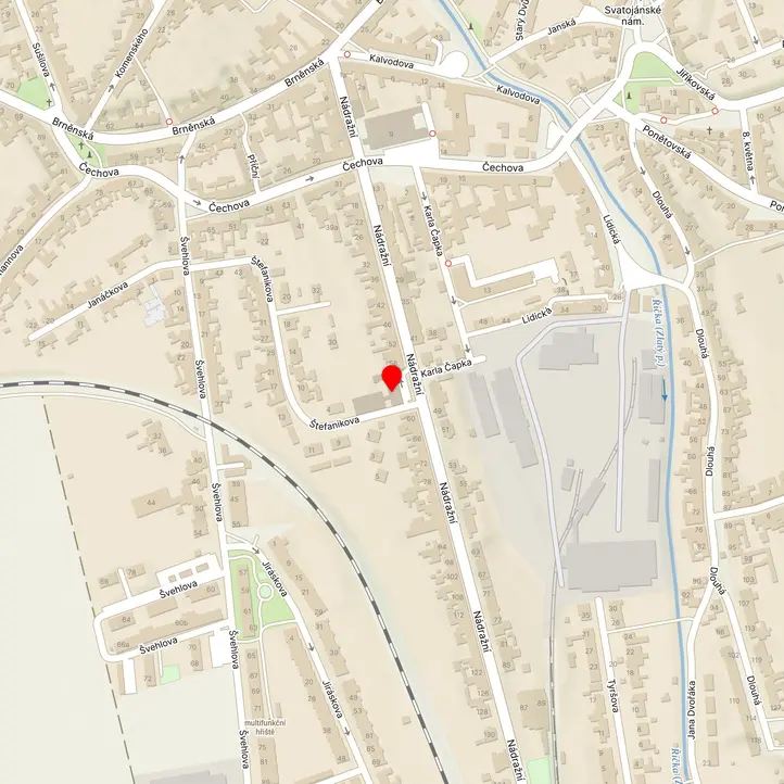 Mapa školy z Mapy.cz