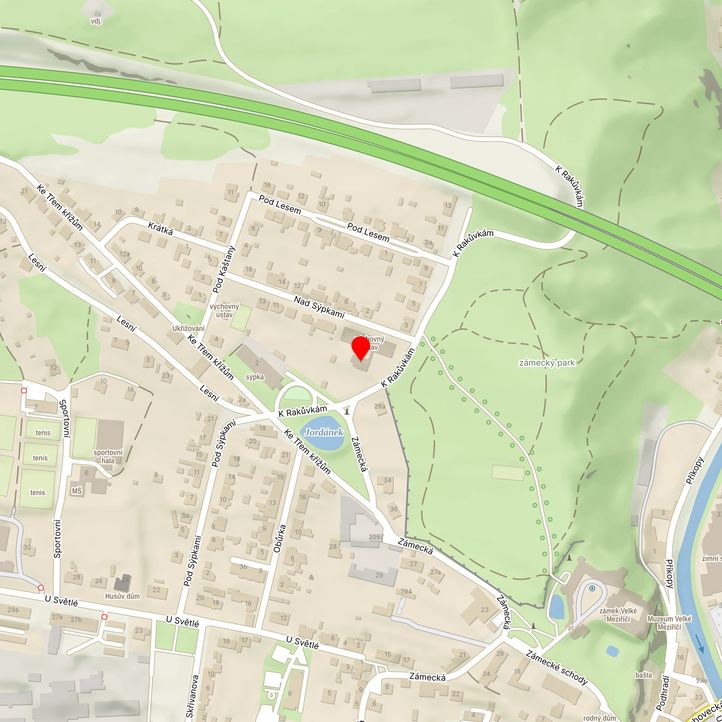 Mapa školy z Mapy.cz