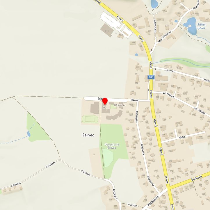 Mapa školy z Mapy.cz