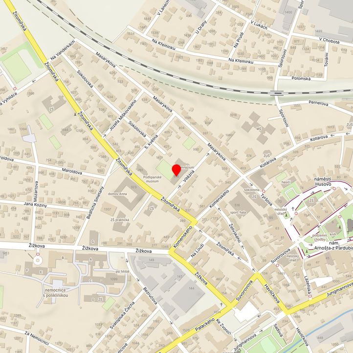 Mapa školy z Mapy.cz