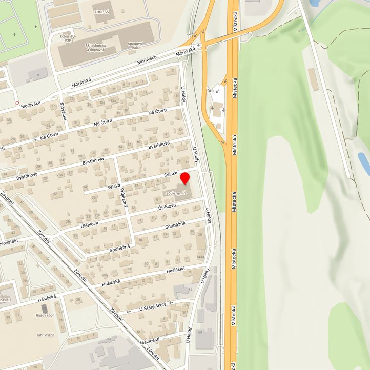 Mapa školy z Mapy.cz