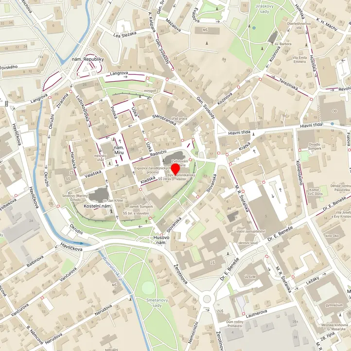 Mapa školy z Mapy.cz