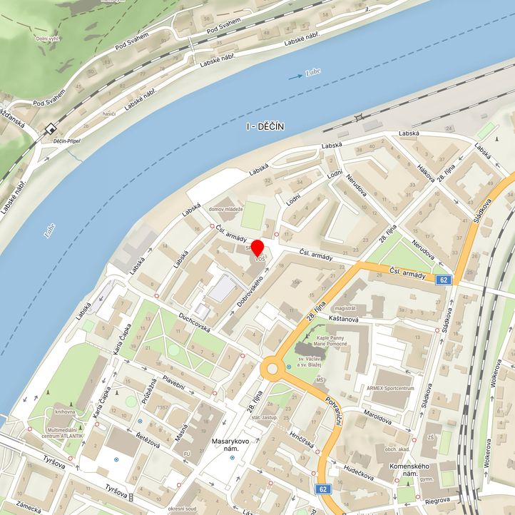 Mapa školy z Mapy.cz