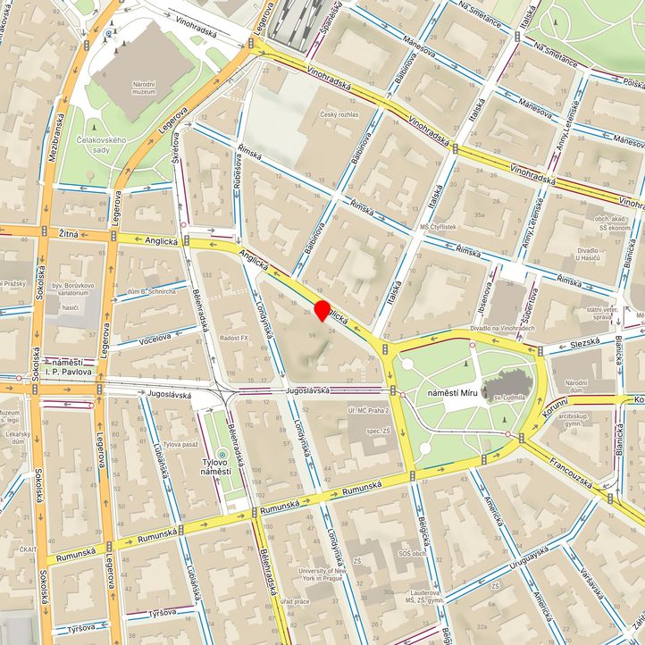 Mapa školy z Mapy.cz