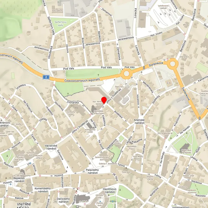 Mapa školy z Mapy.cz
