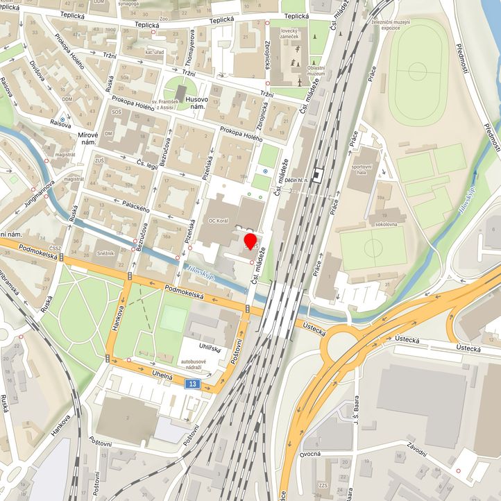 Mapa školy z Mapy.cz