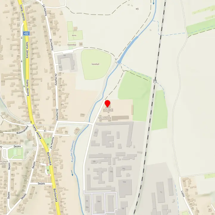 Mapa školy z Mapy.cz