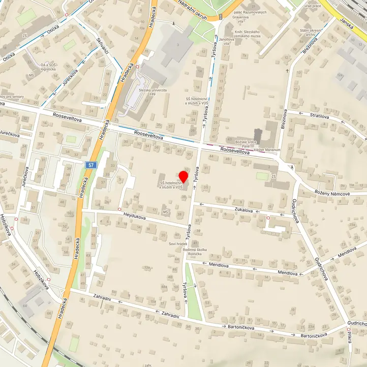 Mapa školy z Mapy.cz