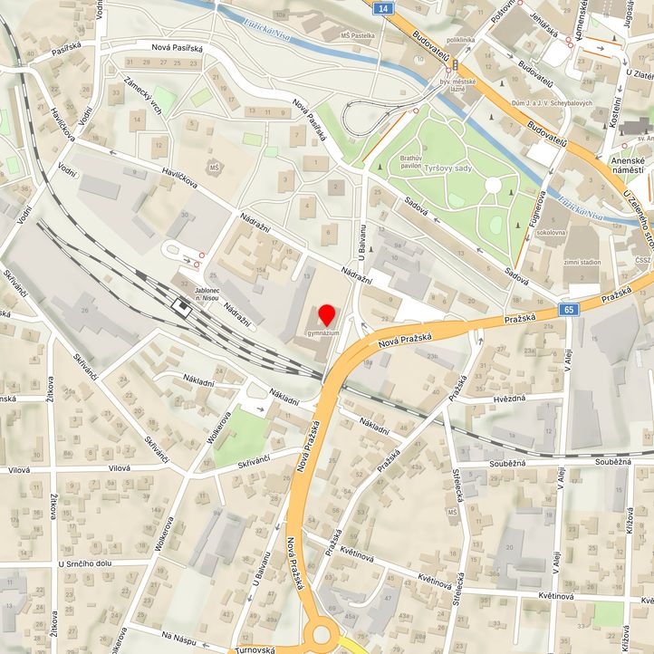 Mapa školy z Mapy.cz