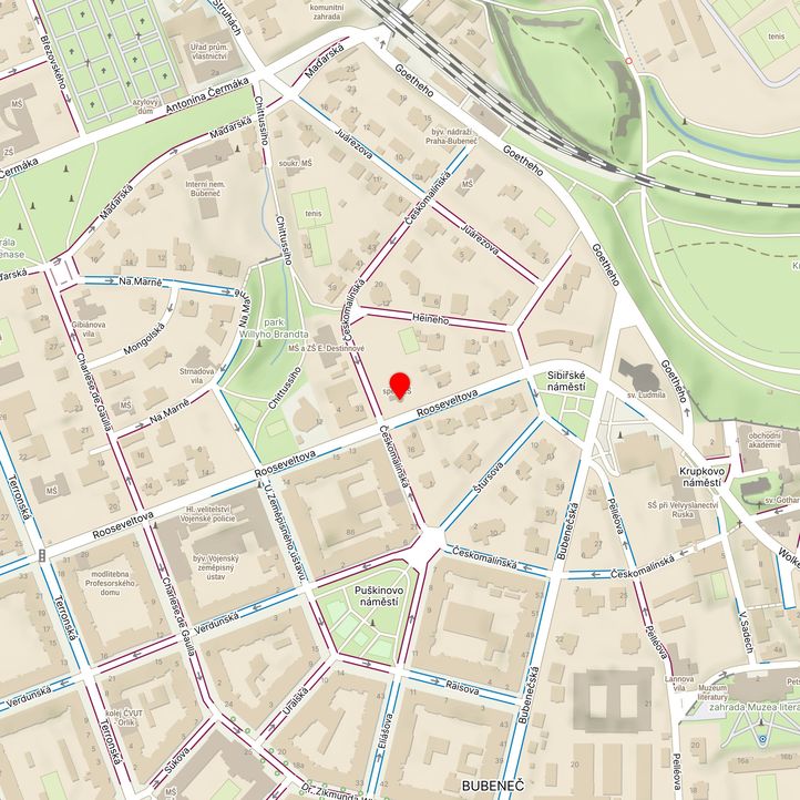 Mapa školy z Mapy.cz