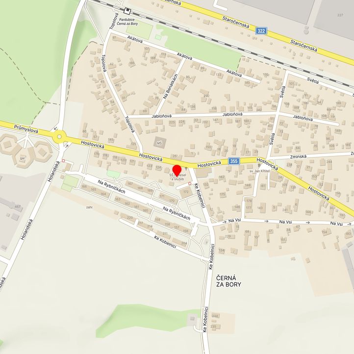 Mapa školy z Mapy.cz