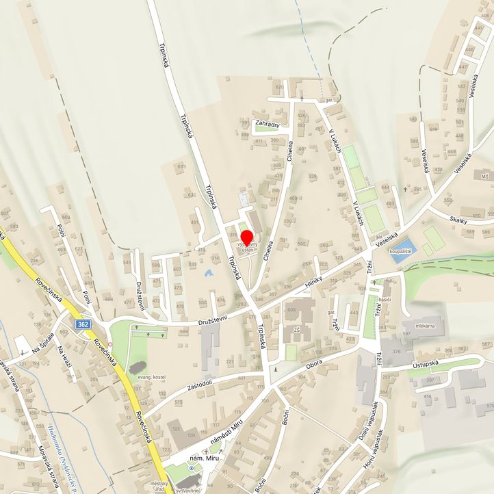 Mapa školy z Mapy.cz