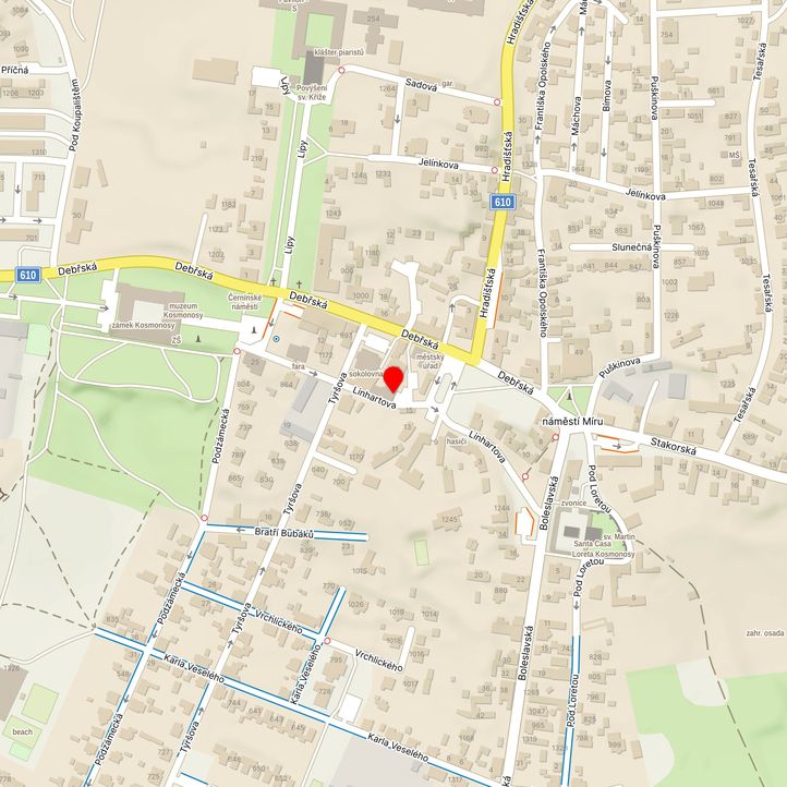 Mapa školy z Mapy.cz