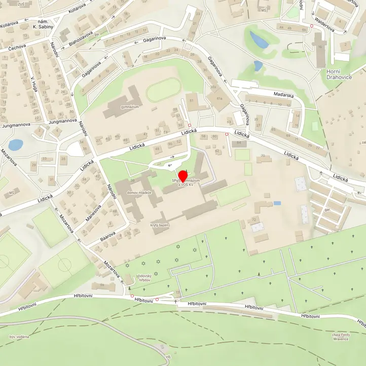 Mapa školy z Mapy.cz