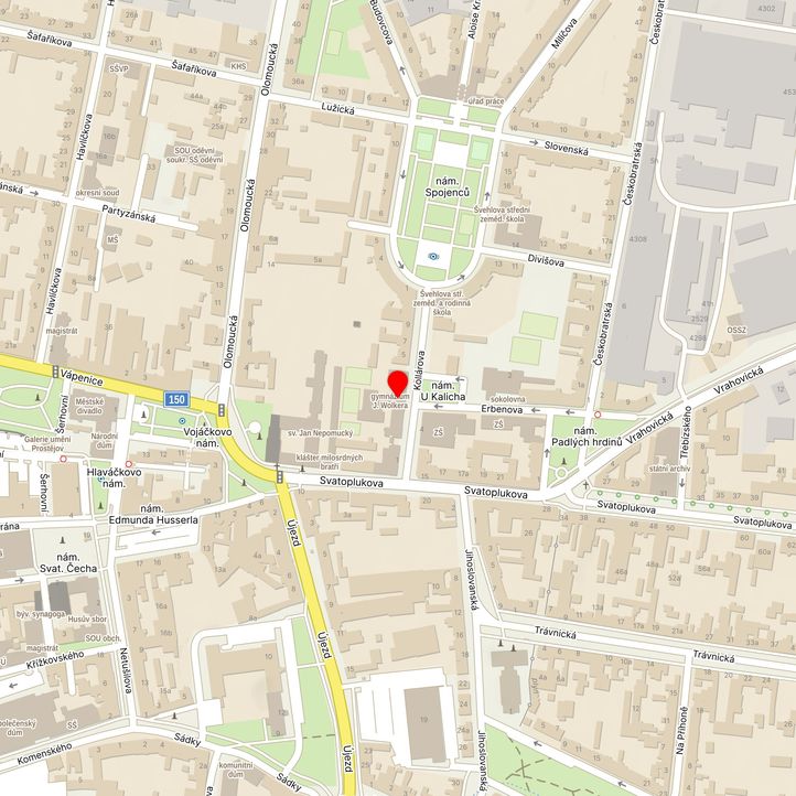 Mapa školy z Mapy.cz