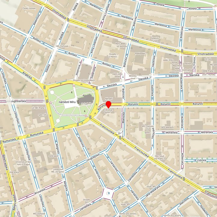 Mapa školy z Mapy.cz