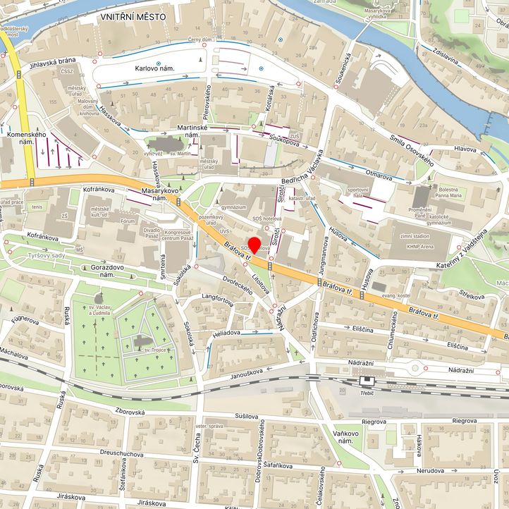 Mapa školy z Mapy.cz