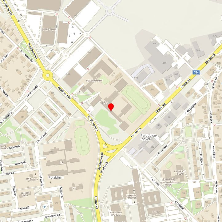 Mapa školy z Mapy.cz