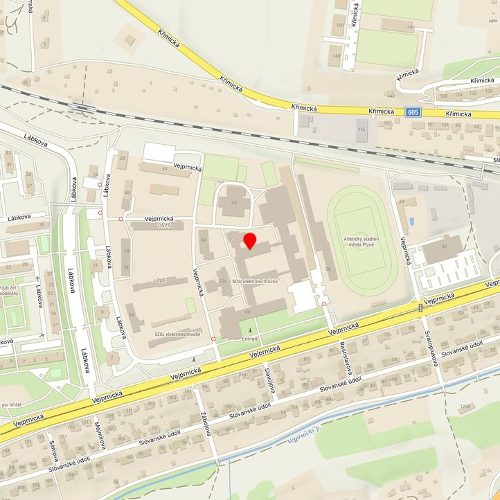 Mapa školy z Mapy.cz