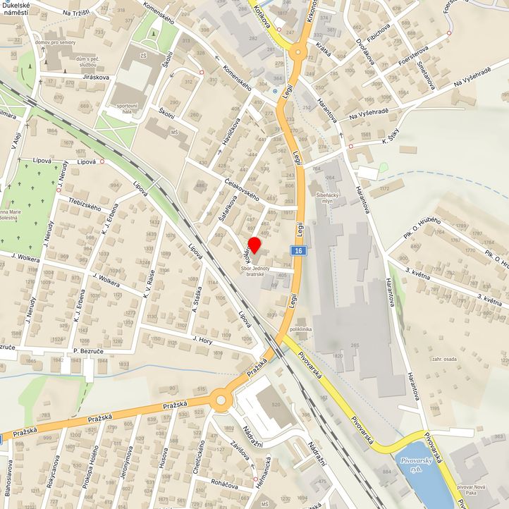 Mapa školy z Mapy.cz