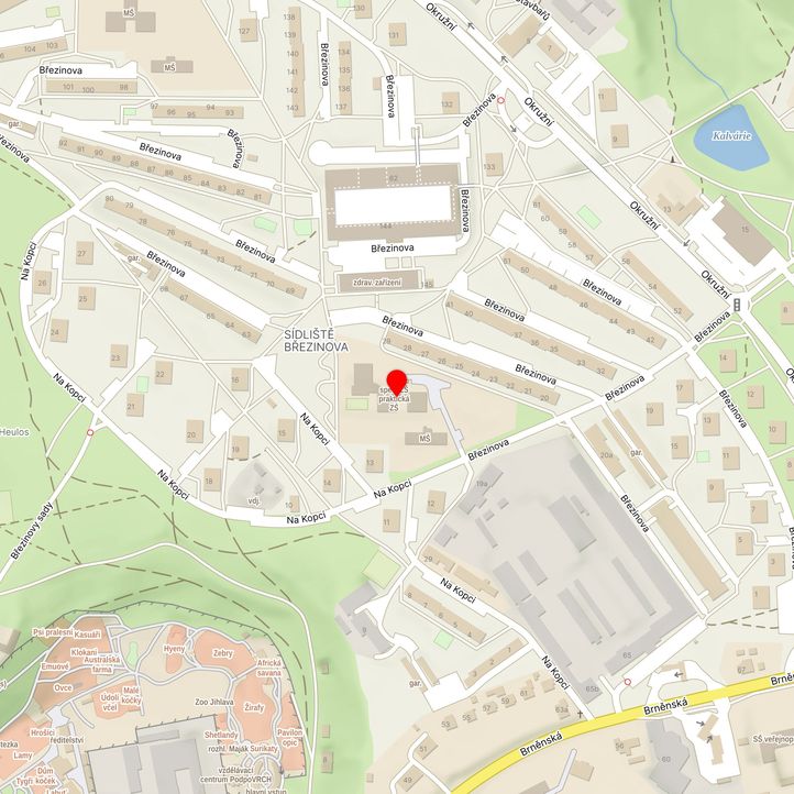 Mapa školy z Mapy.cz