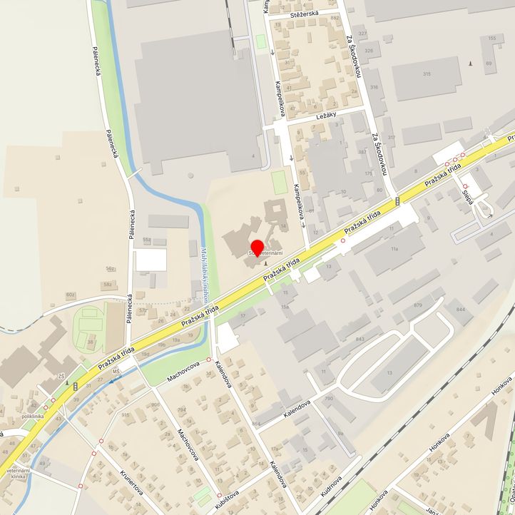 Mapa školy z Mapy.cz