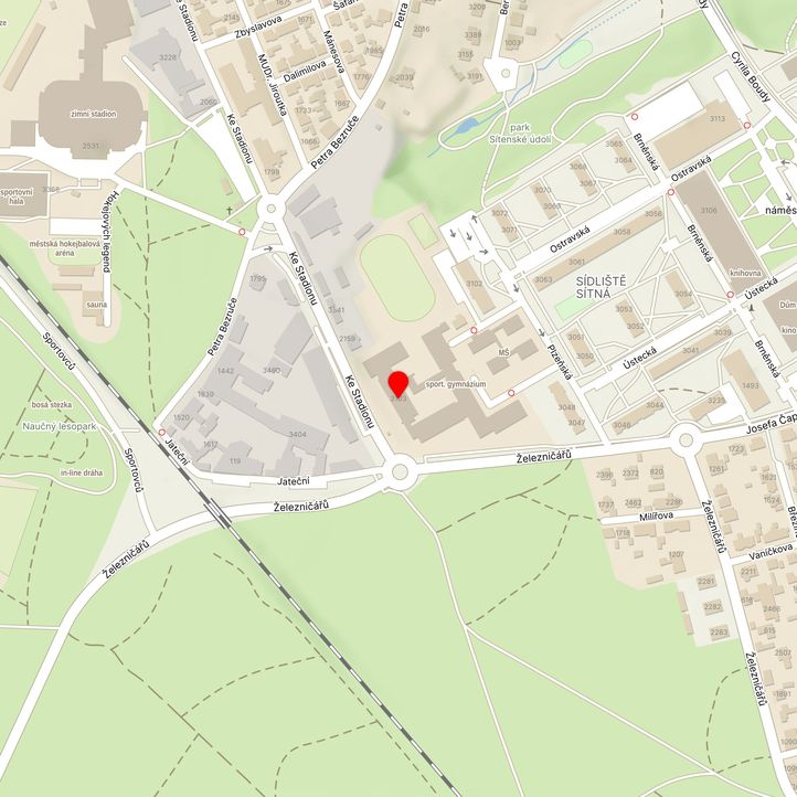 Mapa školy z Mapy.cz