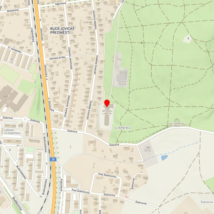 Mapa školy z Mapy.cz