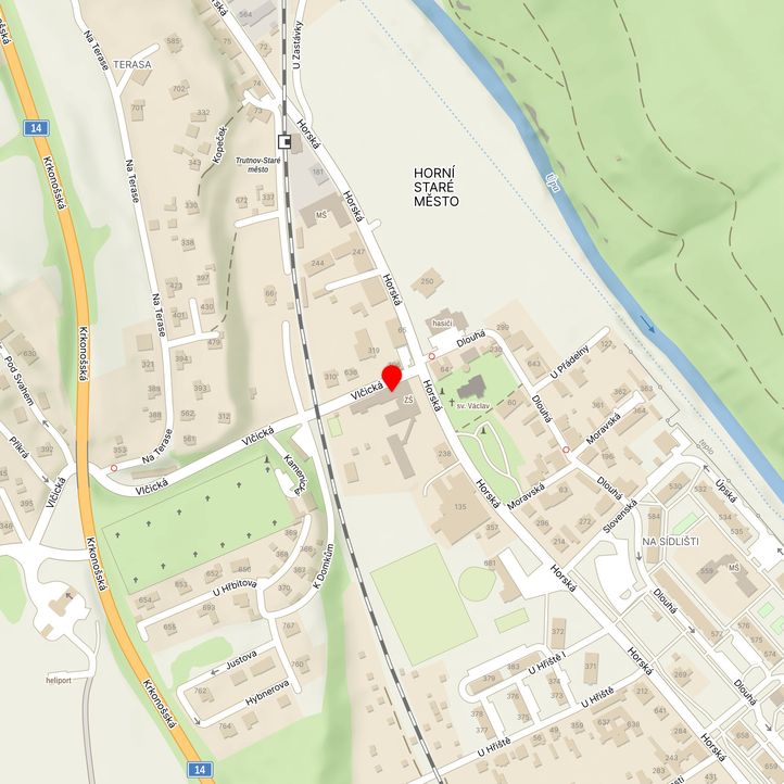 Mapa školy z Mapy.cz