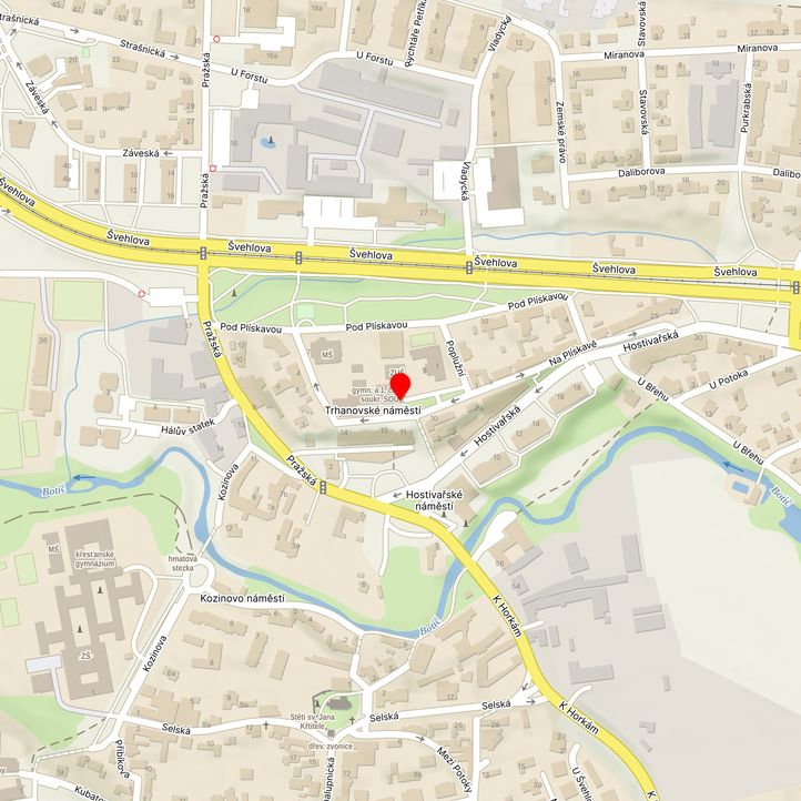 Mapa školy z Mapy.cz