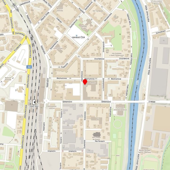 Mapa školy z Mapy.cz