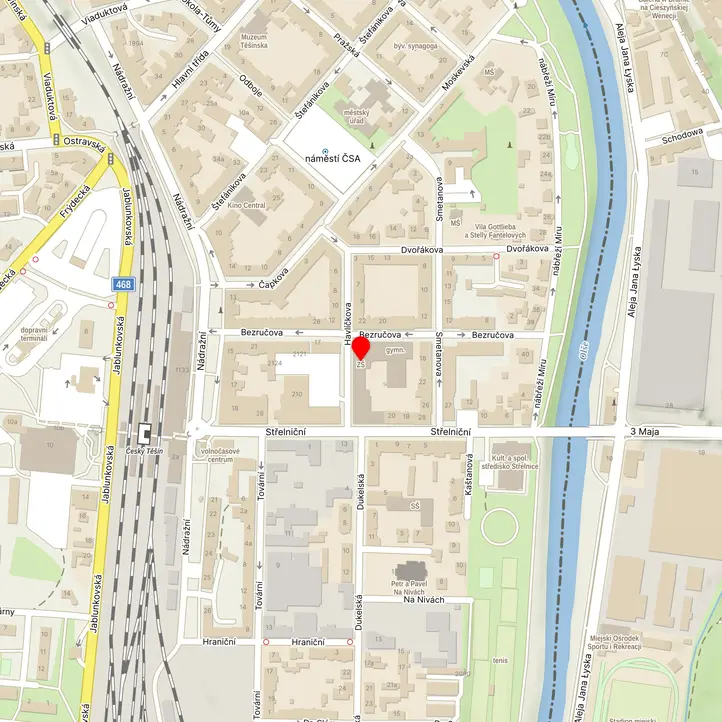 Mapa školy z Mapy.cz