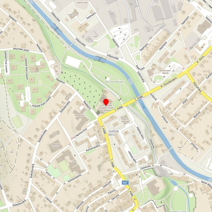 Mapa školy z Mapy.cz