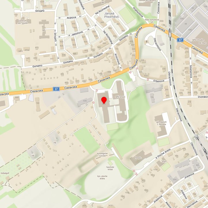 Mapa školy z Mapy.cz