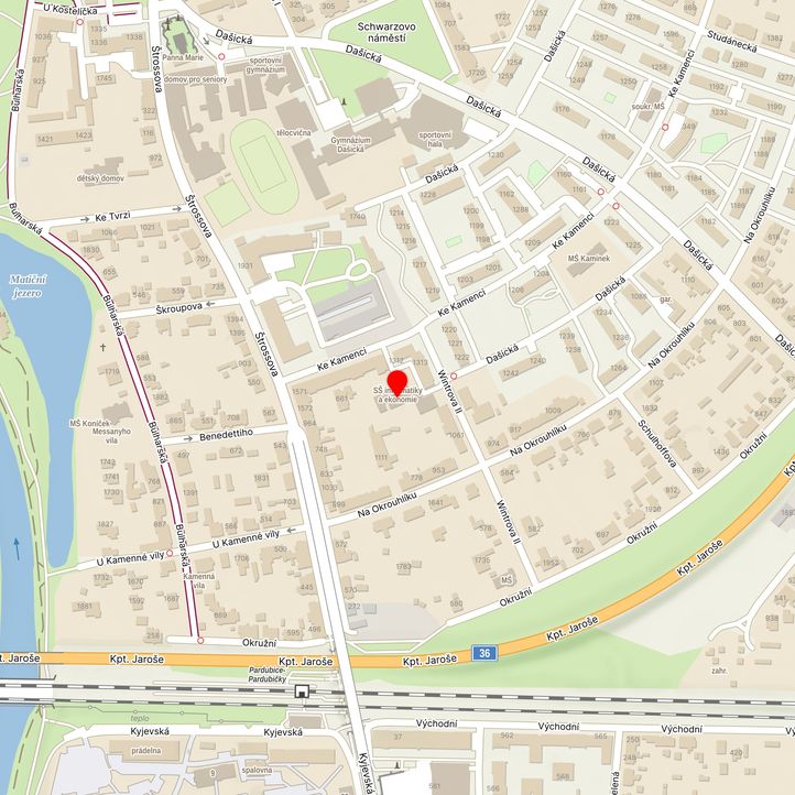 Mapa školy z Mapy.cz