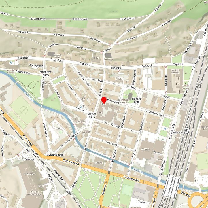 Mapa školy z Mapy.cz