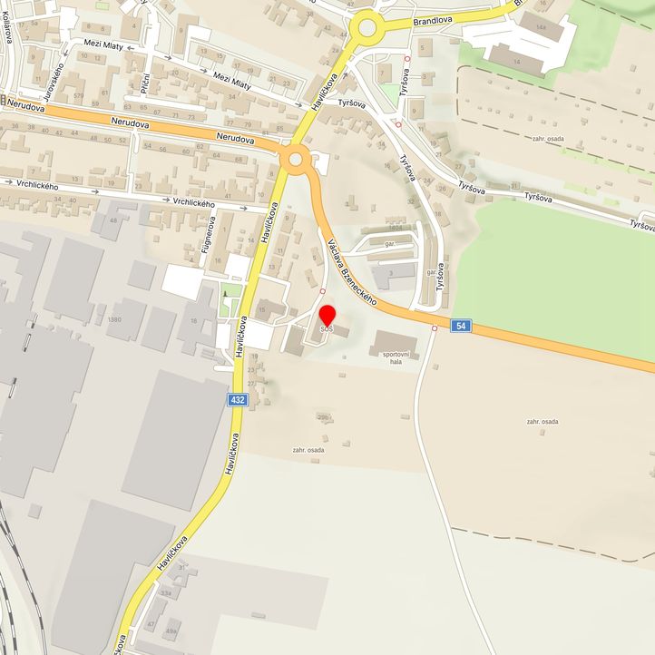 Mapa školy z Mapy.cz