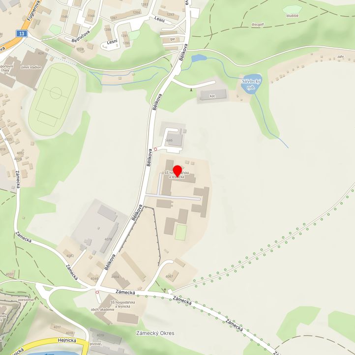 Mapa školy z Mapy.cz
