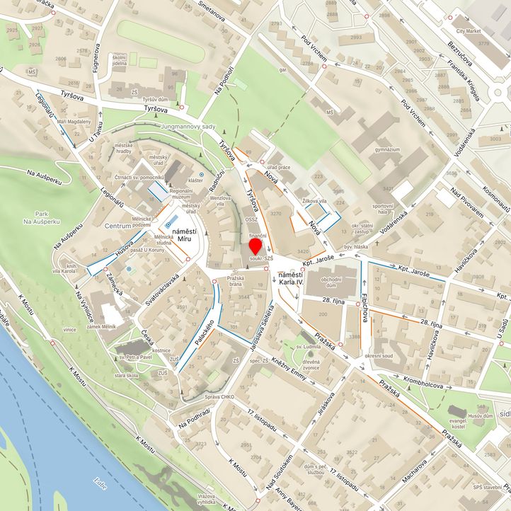 Mapa školy z Mapy.cz