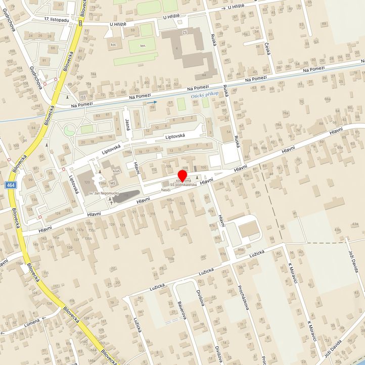 Mapa školy z Mapy.cz