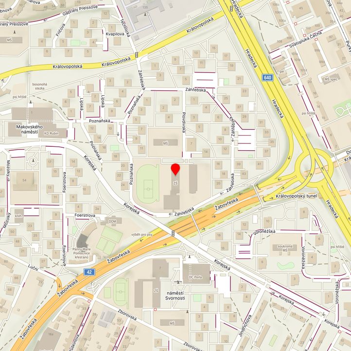 Mapa školy z Mapy.cz