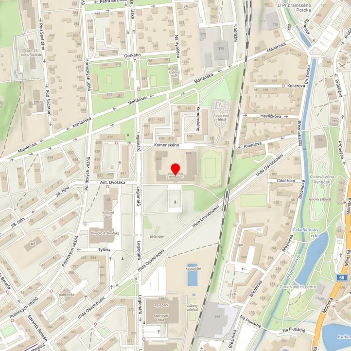 Mapa školy z Mapy.cz