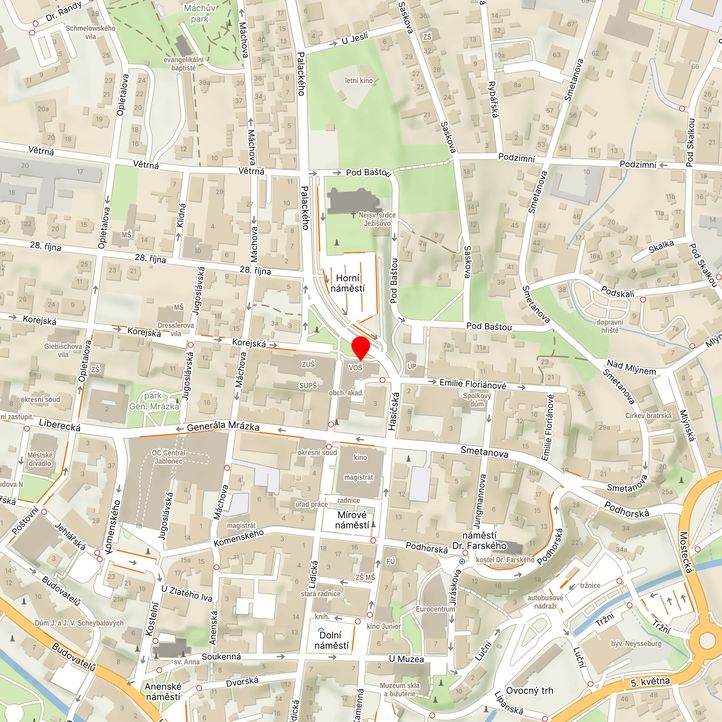 Mapa školy z Mapy.cz