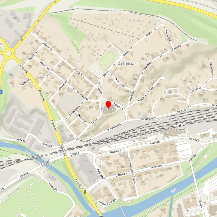 Mapa školy z Mapy.cz